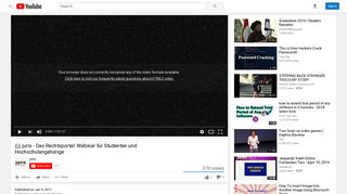 
                            10. juris - Das Rechtsportal: Webinar für Studenten und ... - YouTube