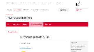 
                            8. Juristische Bibliothek JBB - Universität Bern