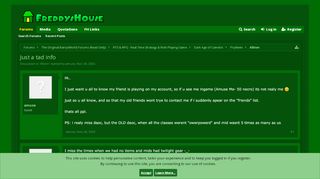 
                            4. Just a tad info | The FreddysHouse Forums