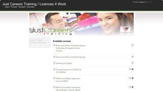 
                            9. Just Careers Training / Licences 4 Work