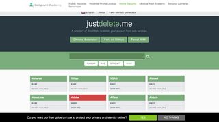 
                            5. Just Delete Me | A directory of direct links to delete your account from ...