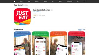 
                            6. Just Eat (Allo Resto) on the App Store - iTunes - Apple