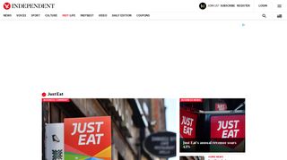 
                            11. Just Eat - latest news, breaking stories and comment - The Independent