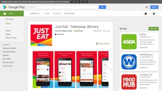 
                            9. Just Eat - Takeaway delivery – Apps on Google Play