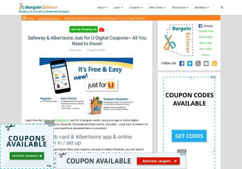 
                            12. Just for U Explained ~ Safeway & Albertsons Digital Coupons ...