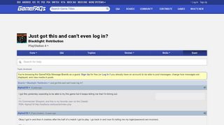 
                            8. Just got this and can't even log in? - Blacklight: Retribution Message ...