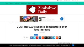 
                            13. JUST IN: GZU students demonstrate over fees increase | The ...