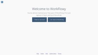 
                            3. Just signup or log in and you'll be all set. - WorkFlowy
