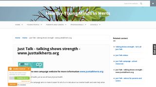 
                            8. Just Talk - talking shows strength - www.justtalkherts.org | Healthy ...