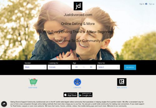 
                            1. Justdivorced.com | Online Dating : Find Dates & More In Our Community