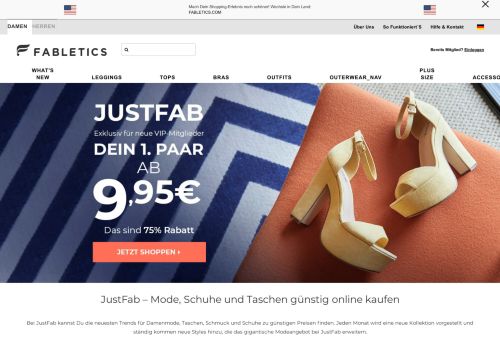 
                            6. JustFab Schuhe, Mode und Taschen günstig online kaufen - Fabletics