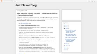 
                            12. JustFlexosBlog: BHW Bauspar Vertrag - MyBHW - Sparer ...
