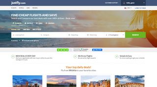 
                            6. JustFly: Cheap Flights, Airline tickets and Hotels