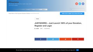 
                            2. JUSTGIVERS - Just Launch 100% of your Donation, Register and ...