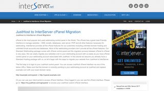 
                            8. JustHost to InterServer cPanel Migration - Interserver Tips