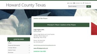 
                            9. Justice of The Peace - Howard County, Texas