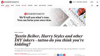 
                            7. Justin Beiber, Harry Styles and other DIY inkers - tattoo do you think ...