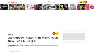 
                            7. Justin Bieber Hopes Anne Frank Would Have Been A Belieber