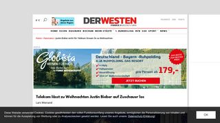 
                            9. Justin Bieber wirbt für Telekom Stream On zu Weihnachten - Der Westen