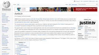 
                            7. Justin.tv - Wikipedia