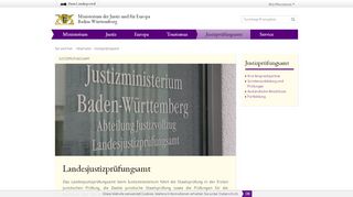 
                            6. Justizministerium BW - Justizprüfungsamt