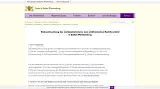 
                            9. Justizportal Baden-Württemberg - Elektronischer Rechtsverkehr ...