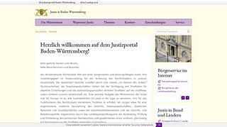 
                            13. Justizportal Baden-Württemberg - Startseite