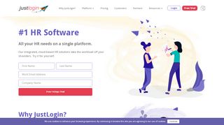 
                            3. JustLogin: Singapore HR Management Software | HRM system