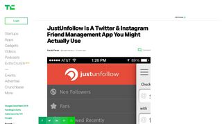 
                            2. JustUnfollow Is A Twitter & Instagram Friend Management App You ...
