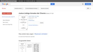 
                            11. Justus Liebigs Annalen der Chemie - Google Books-Ergebnisseite