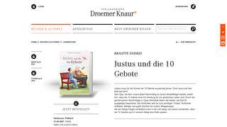 
                            10. Justus und die 10 Gebote von Brigitte Endres – Buch von Droemer ...