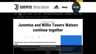 
                            11. Juventus and Willis Towers Watson continue together - Juventus.com