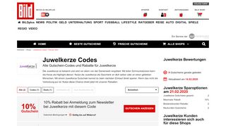 
                            7. JuwelKerze Gutschein • 10 Prozent Rabatt für Newsletteranmeldung ...