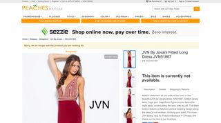 
                            6. JVN by Jovani Dress JVN51867 | PeachesBoutique.com