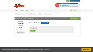 
                            7. JVZoo Academy - The Strategy - Affiliate Information - JVZoo