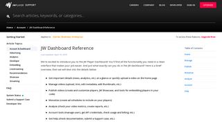 
                            4. JW Dashboard Reference | JW Player Support