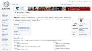 
                            9. JW Marriott Hotels - Wikipedia