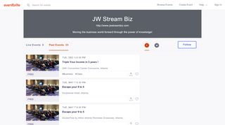 
                            7. JW Stream Biz Events | Eventbrite