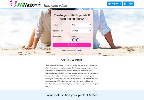 
                            7. JWMatch - Jehovah's Witnesses And Friends Dating - Home Page