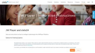 
                            12. JWPlayer Integration Instructions | cielo24