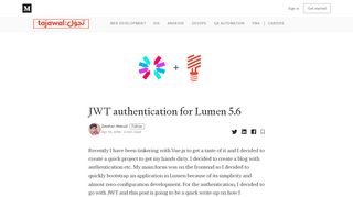 
                            6. JWT authentication for Lumen 5.6 – tajawal – Medium