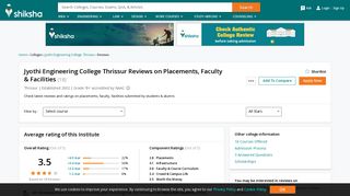 
                            11. Jyothi Engineering College Thrissur Reviews on Placements, Faculty ...