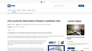 
                            7. JYSK launches new mobile-friendly learning tool | GOJYSK.com