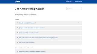 
                            13. JYSK Online Help Center