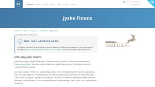 
                            9. Jyske Finans → Få det billigste lån her | Mikonomi