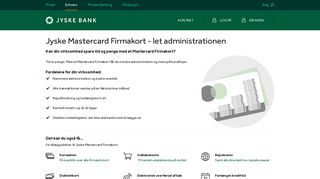 
                            8. Jyske Mastercard Firmakort - let administrationen - Jyske Bank