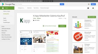 
                            8. K-App Mitarbeiter Galeria Kaufhof – Apps bei Google Play