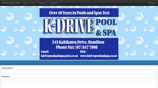 
                            5. K-Drive Pool & Spa: Login
