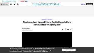 
                            10. K-State Wildcats football: Chris Klieman talks signing day | The ...