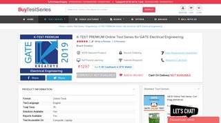
                            5. K-TEST PREMIUM Online Test Series for GATE Electrical Engineering ...